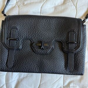Rebecca Minkoff Crossbody Bag. Black Leather.